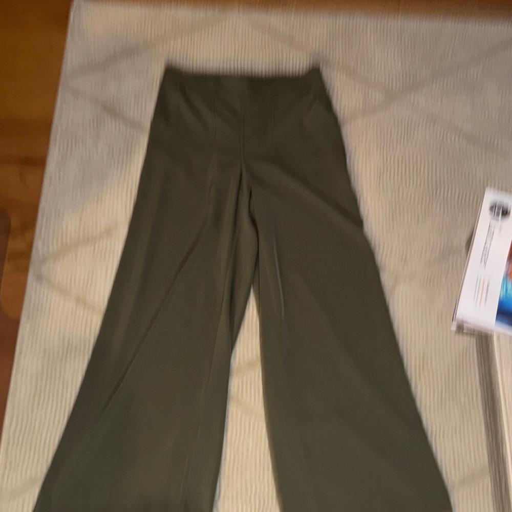 Max Studio Olive Green Wide Leg Pants